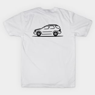 Mercedes Benz ML W163 Wht T-Shirt